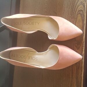 Sole Society Rose Color Pumps Size 9 New